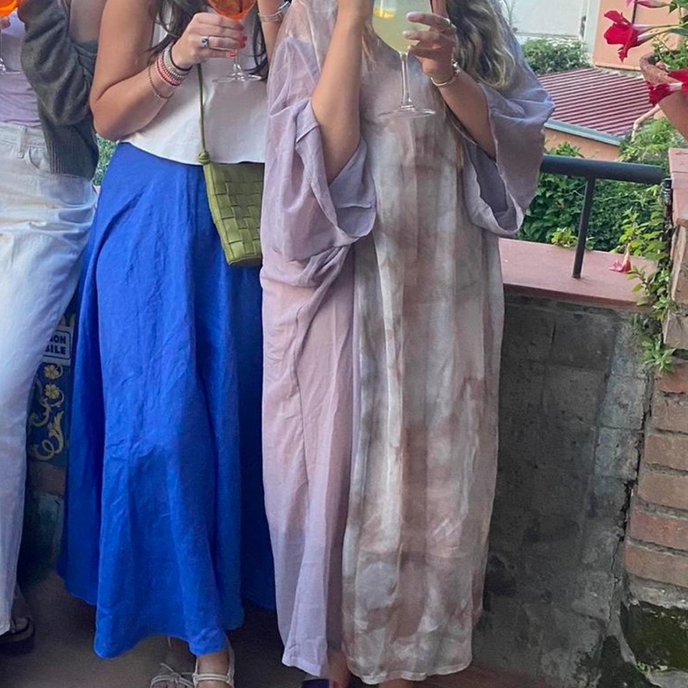 Zara Cream and Pink Dress